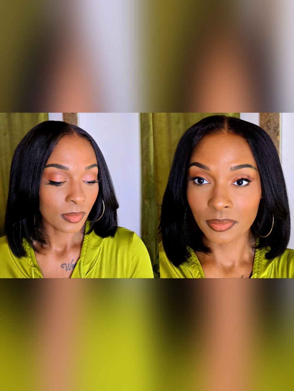 7x5 Glueless Layer Cut Bob 10 Inch Wig